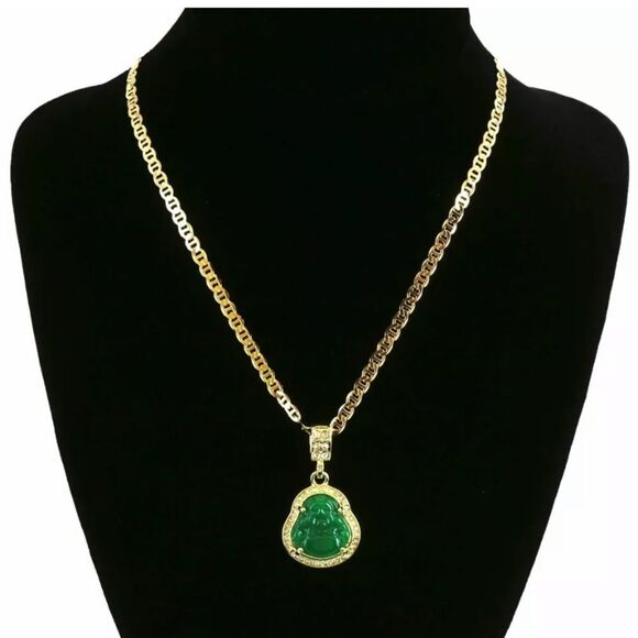 Color Buddha Hip Hop gold plated Chain Mariner 24”​ - Picture 2 of 3